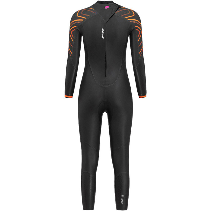 2024 Orca Mujer Vitalis Thermal Back Zip Open Water Swim Neopreno NN6U4801 - Black